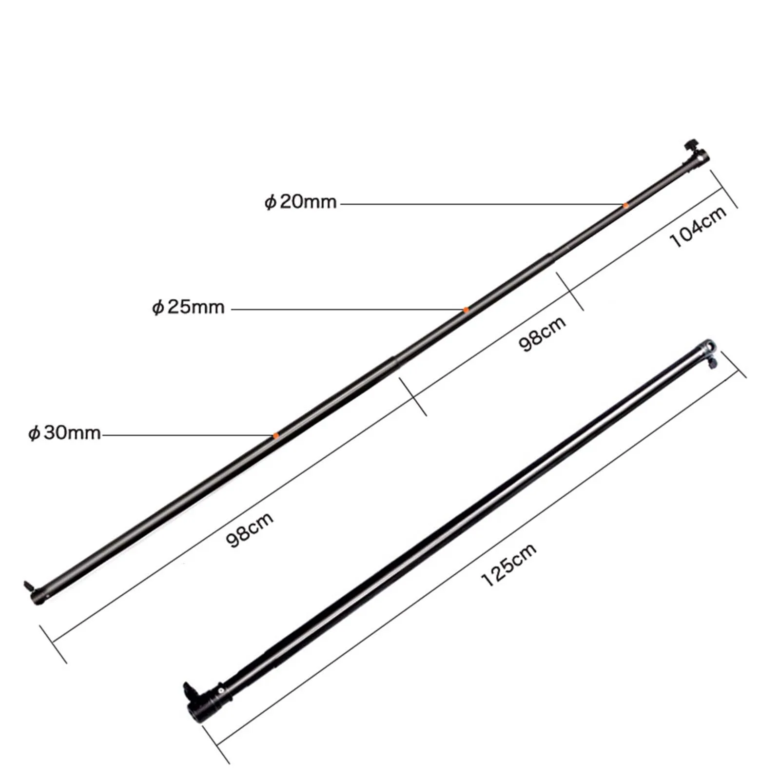 10 Feet Telescopic Backdrop Support Stand Crossbar Aluminum Alloy Background Frame Support Bar for Photo Studio Video Recording