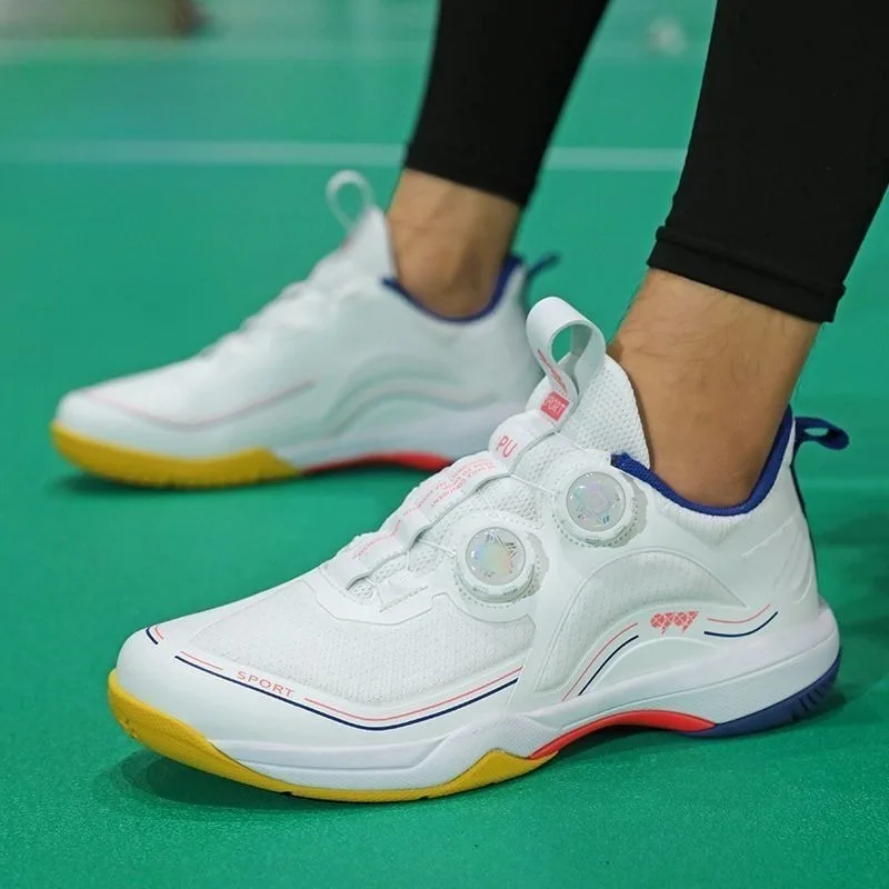 2026 New Arrival Sneakers Unisex Non-Slip Badminton Shoes Quick Lacing Table Tennis Shoes Breathable Sports Shoes for Men Women