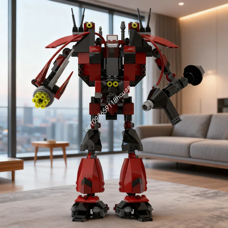 

339 деталей MOC Exo Force Combiner Mighty Lightning: Конструктор-модель, архитектурный набор, рождественский подарок, развивающая игрушка, идея для подарка, обучающие кирпичики