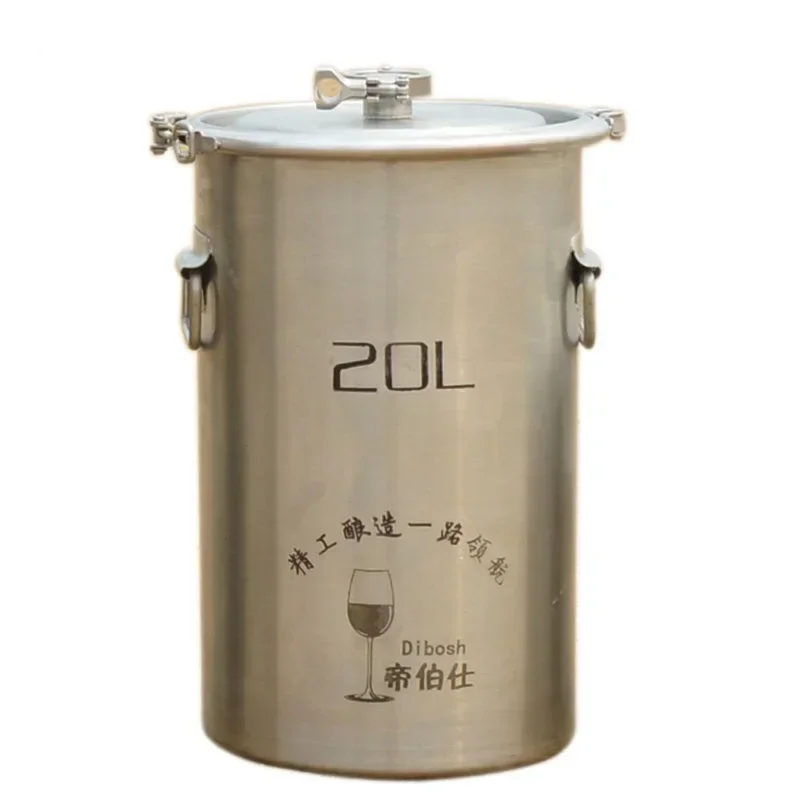 304 Stainless Steel Barrel Home Brewing Fermentation Barrel Wine & Beer Barrel Sealed Tank