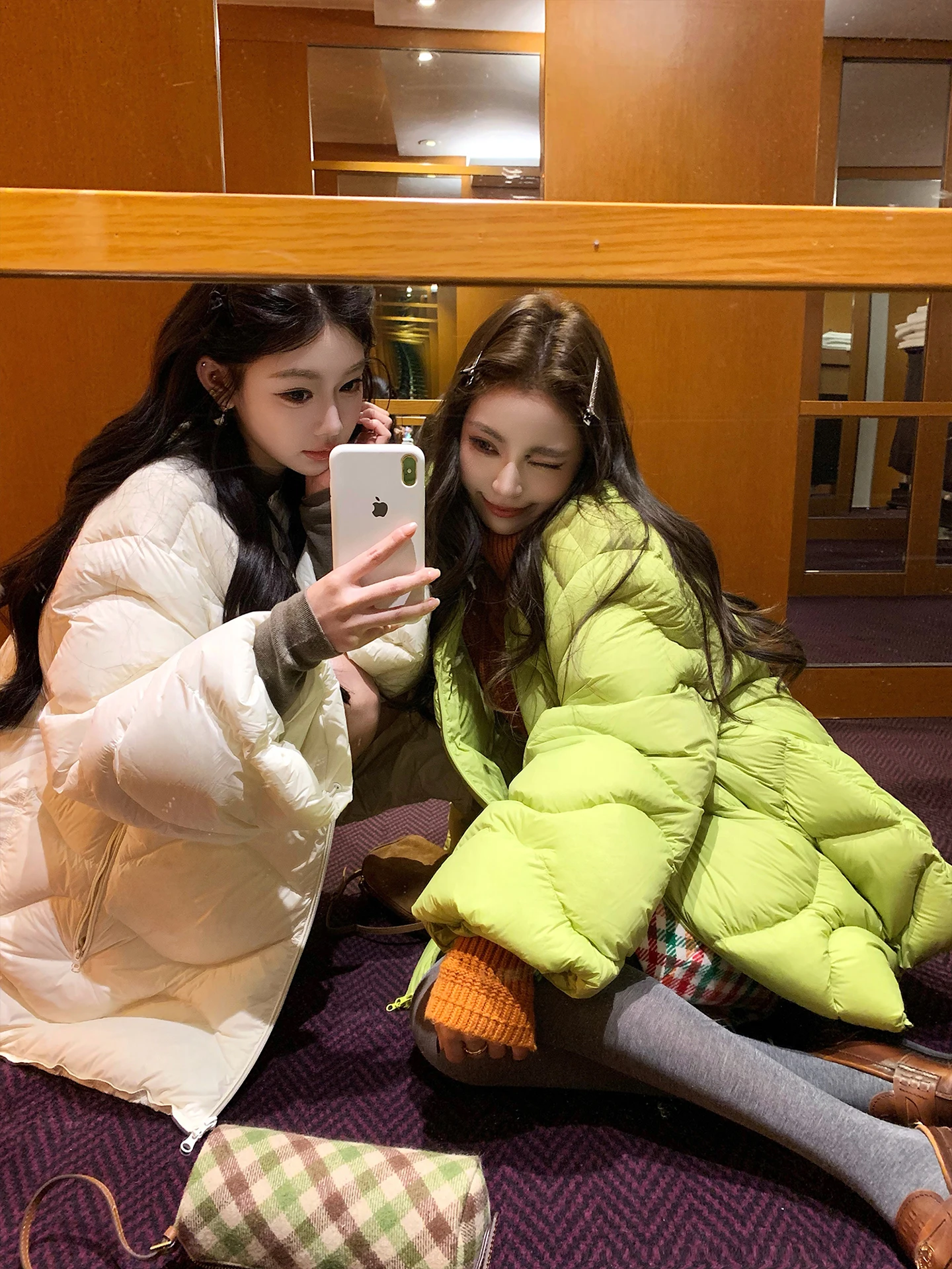 

Куртка-пуховик Lilylikes Capsule Cloud с наполнителем из 90% белого пуха, легкая, теплая, повседневная, с волнообразным узором, из нейлона