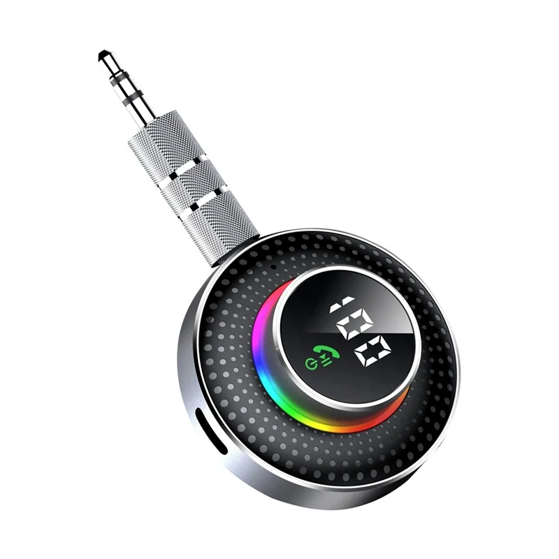 Bluetooth 5.3 Receiver For Car Cancelling Bluetooth AUX Adapter, Bluetooth Music Receiver For Home Stereo/Wired Headphon