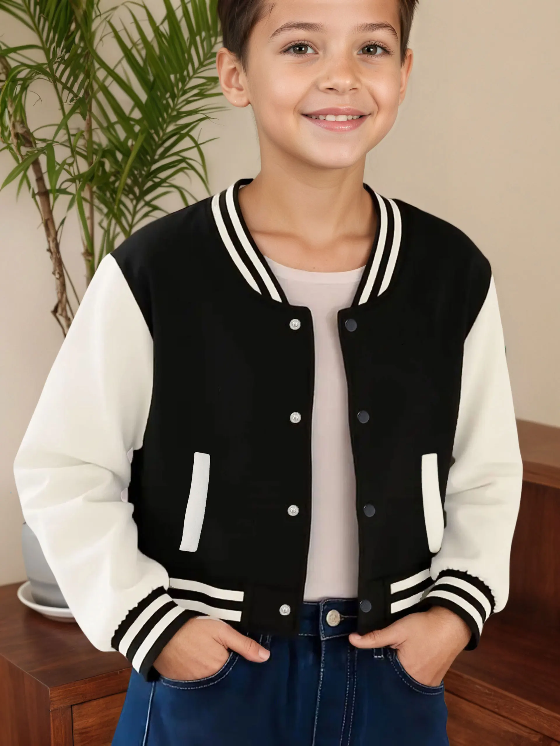 

2025 New Pattern Loose Children Coat Autumn Baseball Uniform Sportwear Kida Tops Boys And Girls Clothing Jackets