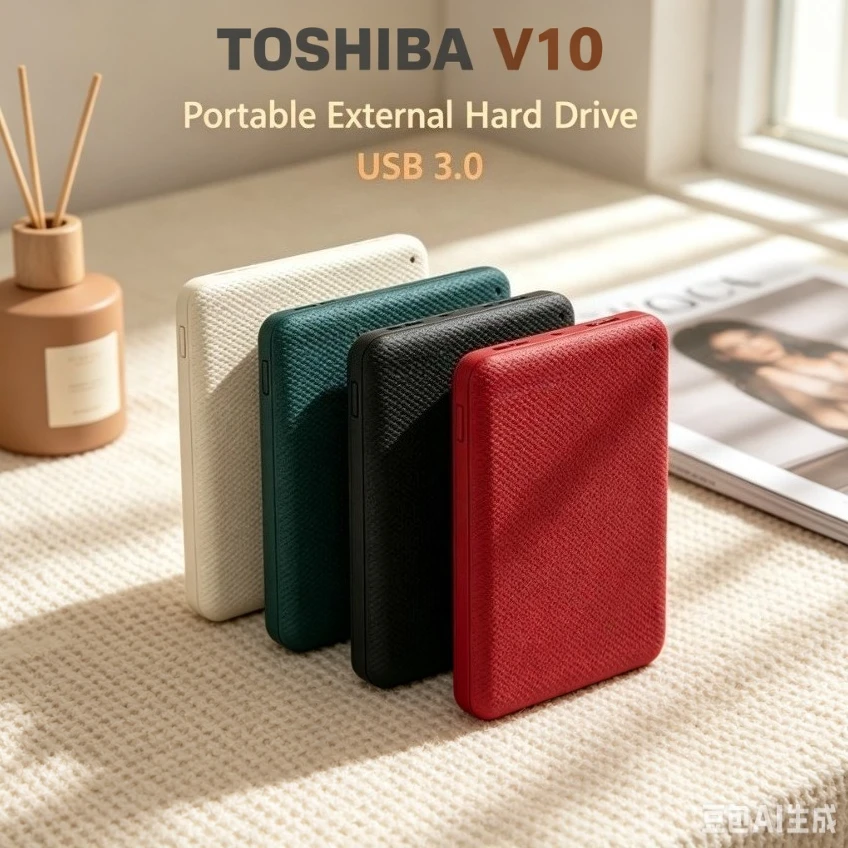 Toshiba V10 Canvio External Portable Hard Drive USB3.0 High Speed Mobile Storage HDD Compatible Windows Mac Notebook File Backup