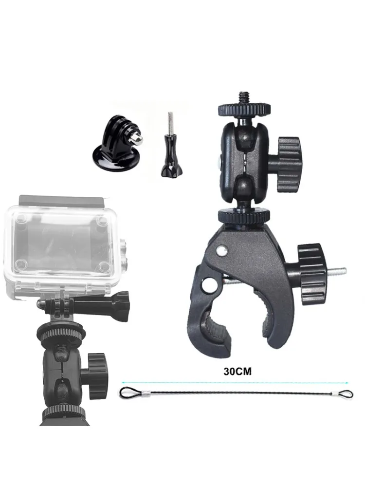 AliExpress DIXSG Action Camera Clamp Mount Bike Motorcycle Handlebar Support Holder for GoPro Hero 13 12 11 Insta360 X5 X4 DJI Nano Accessories