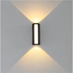 12w LED Wall Lights Outdoor Indoor Waterproof IP65 Up Down Aluminum Outside Light Wall Lamps for Living Room Bedroom Garden