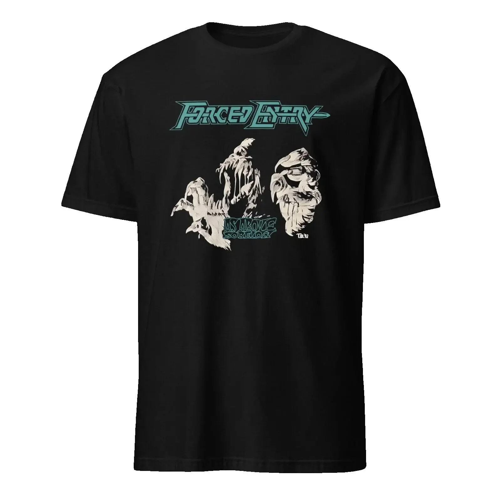 FORCED ENTRY T Shirt As above so below S 3XL Thrash Metal vintage Washed Top For Everyday Wear Comfortable designer clothes