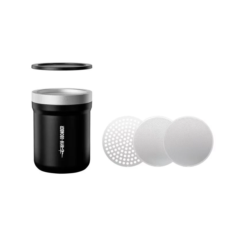 Mhw-3bomber Shark Aluminum Alloy Coffee Powder Shaker 3-In-1 Replaceable Mesh Magnetic Lid Barista Baking Espresso Tool Kitchen - view 2