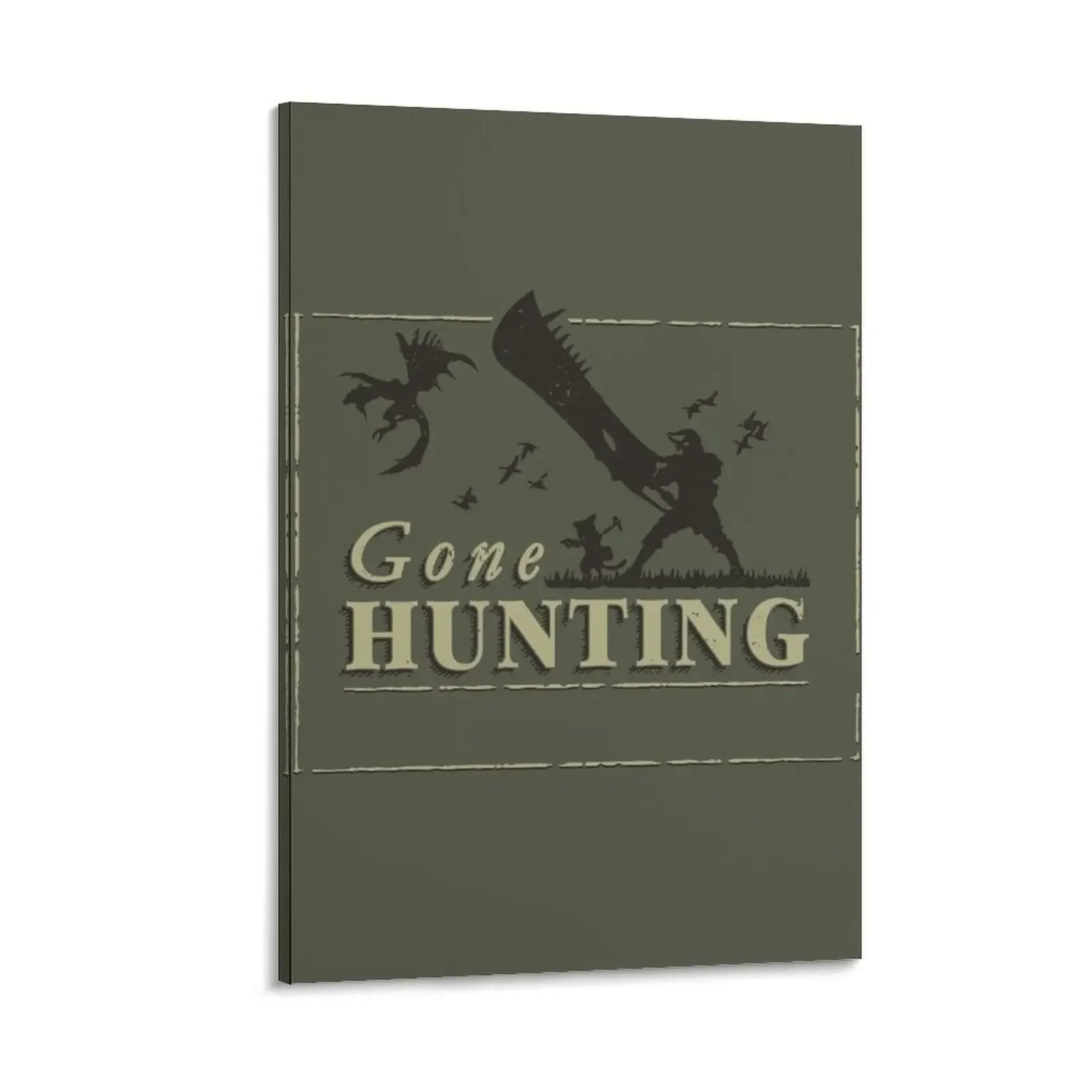 

Gone Hunting Canvas Painting anime poster Decor for room aesthetic room decor canvas wall art