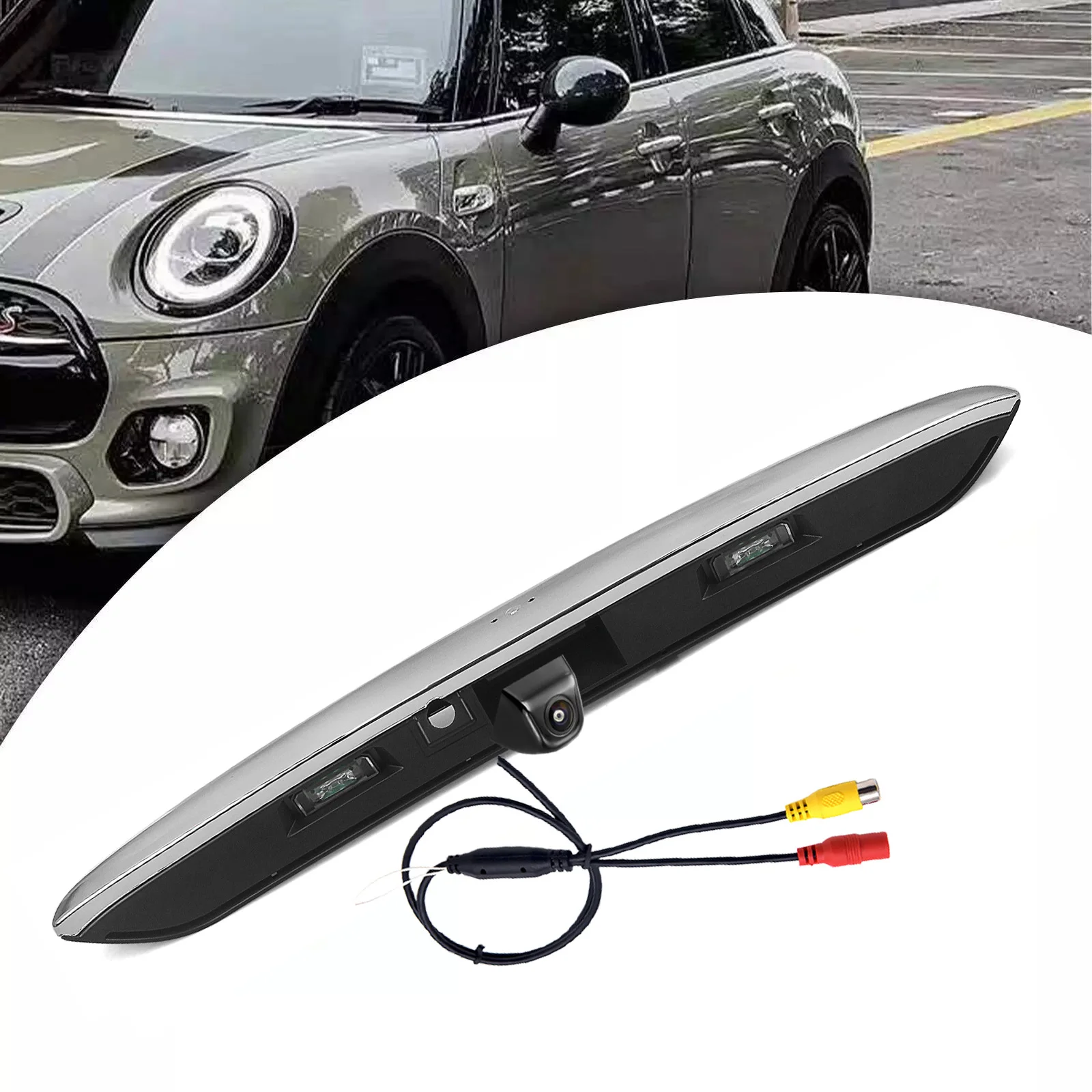 Car Trunk Handle Lid Grip Butto Cover Trim rear view camera for BMW MINI Cabriolet Cooper D S SD F55 F56 F57 John Cooper Works
