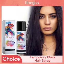 Instant Hair Color Spray Gray White Hair Coverage Repair Dry Nourishing Hair Styling Product Easy Rinse Temporary Black Hair Dye