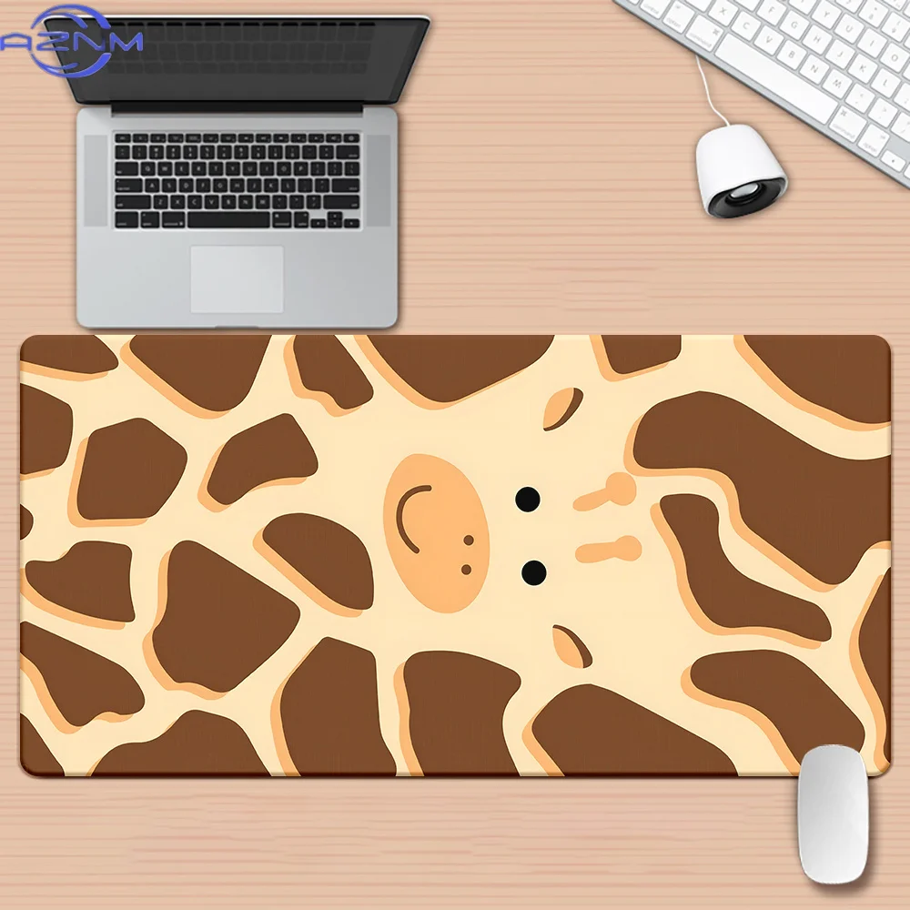 1pc Giraffe Stripe Patterns HD Printed Pad for Desk, Multi Functional XXL Mousepad, Keyboard Gaming Mouse Mats, Office Computer