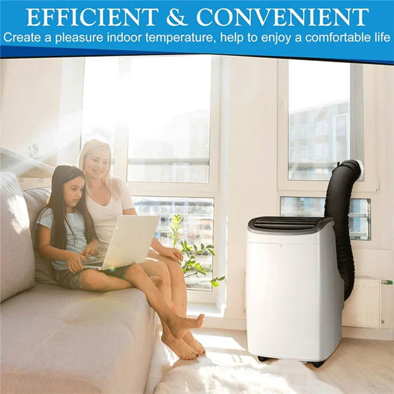 طقم خرطوم عازل لخرطوم التيار المتردد المحمول من PORK، سهل التركيب مع 3 أشرطة قابلة للتعديل، أسود