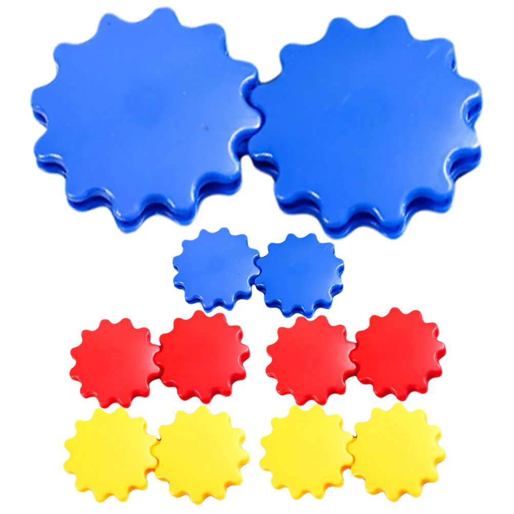 

6Pcs Stress Relief Finger Gyro Plastic Fidget Gear Long Spinning Time Wear Resistant Creative Gift for Christmas Birthday