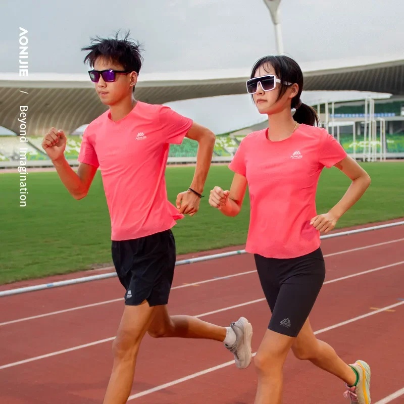 AONIJIE FM5191 Men's sports short sleeve Marathon Quick Dry Training T-Shirt Fitness Running Sports Top
