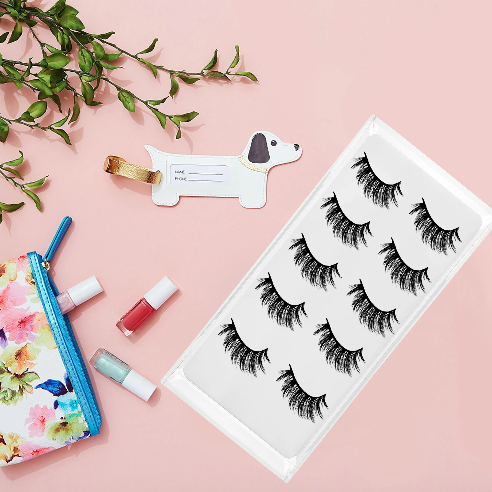 

Eyelash Storage Box Artificial Organizer Holder Case Acrylic Travel False Eyelash Container Lashes Display Packaging