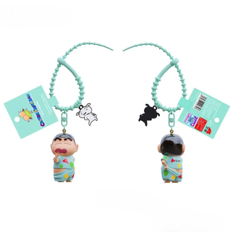 Crayon Shin-chan sleutelhanger rugzak hanger sleutelhanger creatief eigenzinnig speelgoed cartoon schattig autosleutelhanger charmes sleutelhouder jongen geschenken