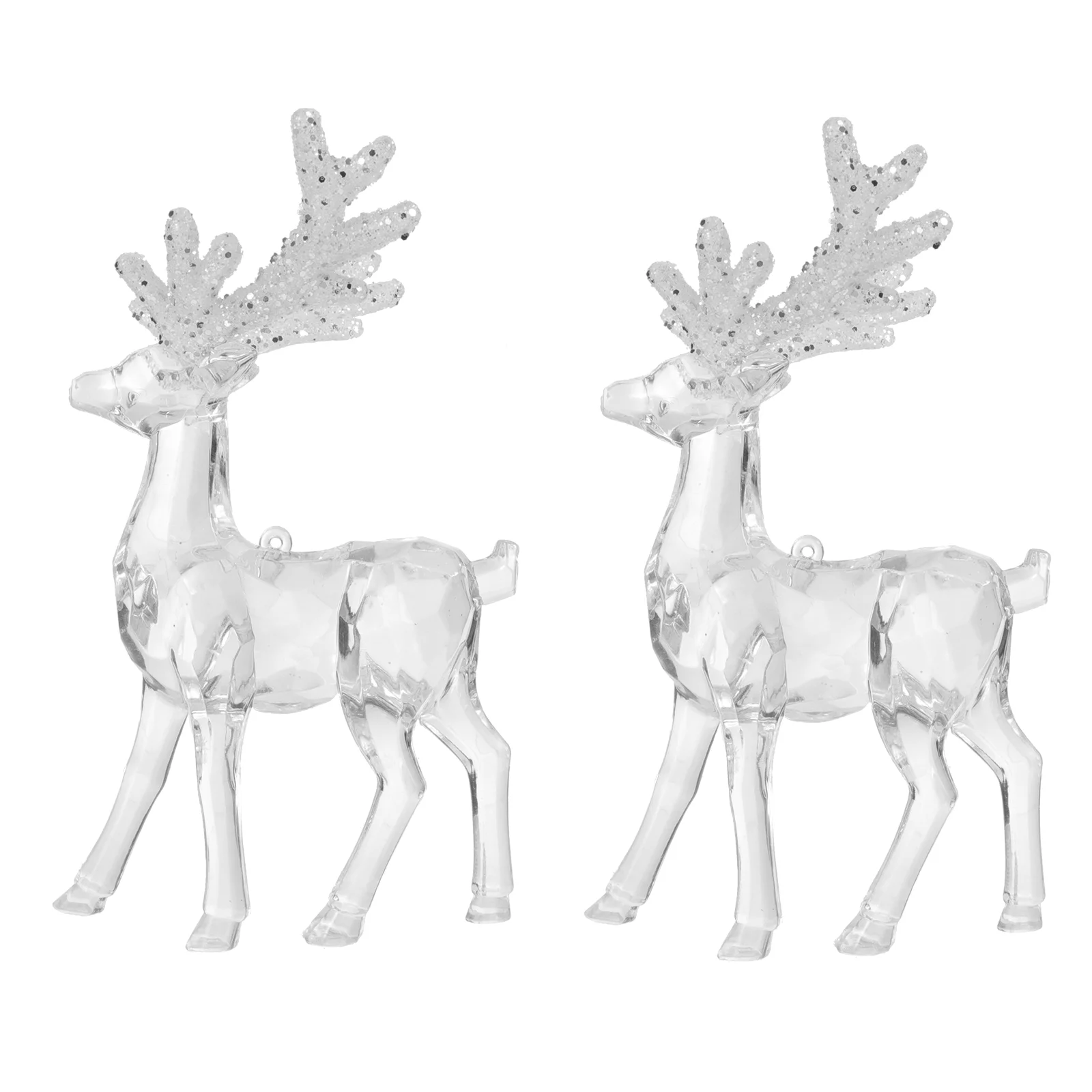 

2 Pcs Very Deer Cake Decoration Christmas Charms for Jewelry Ornament Plastic Material Party Supplies