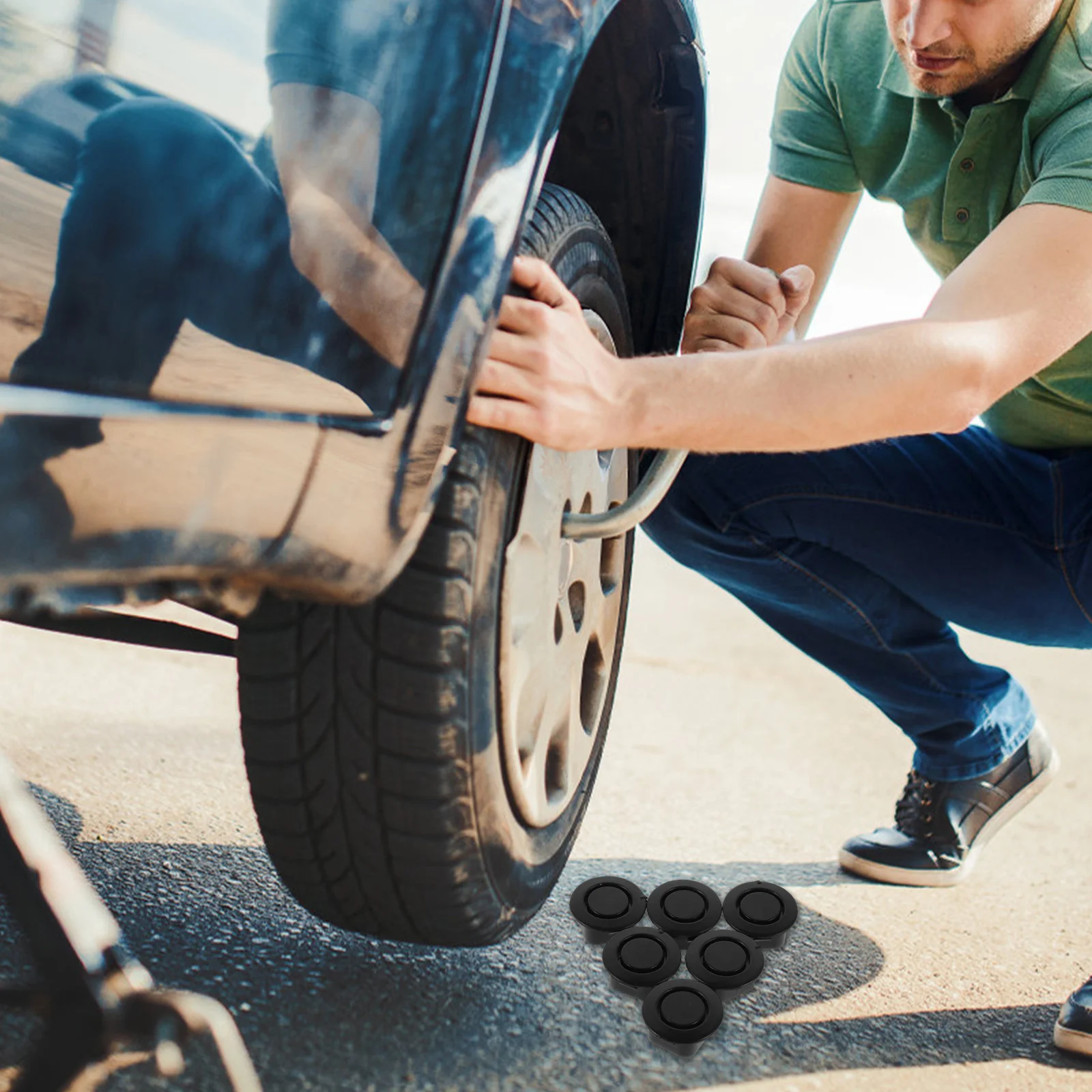 

20Pcs Car Bumper Hole Cap Auto Rubber Cover for Front Rear Bumper Protector Vehicle Accessories Universal Installation Easy Fit