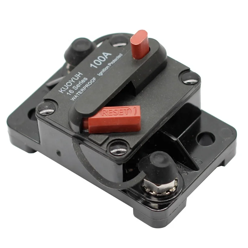 48V 60A  Waterproof Auto Cars Marine  Manual Reset Kuoyuh DC Circuit Breaker