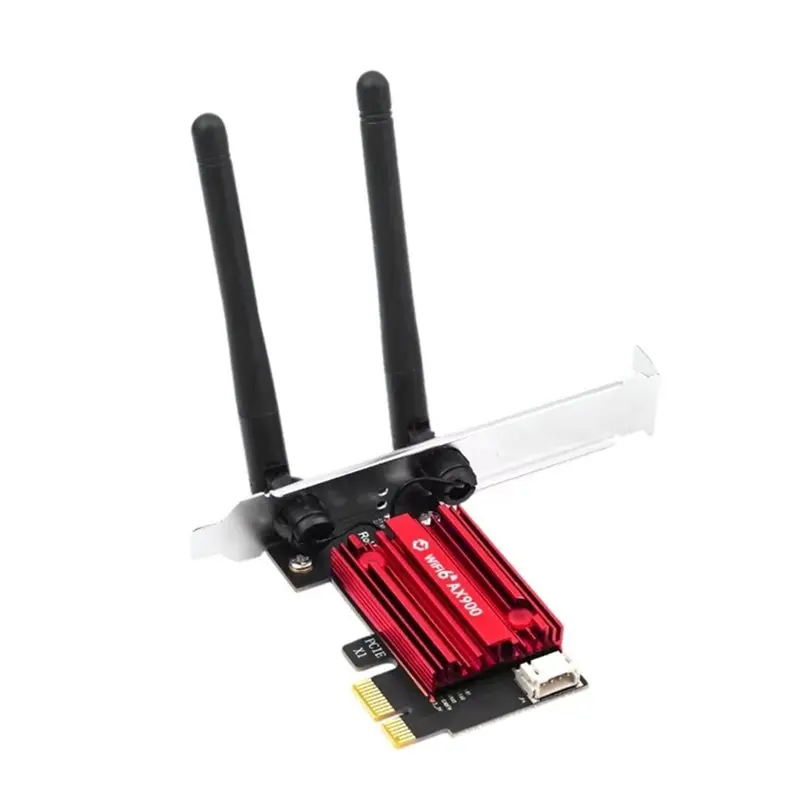 

For Desktop PC AX900 Wifi 6 Pcie Network Card Adapter Wireless Bluetooth 5.4 Dual-Band 2.4G/5.8Ghz 802.11AX Ethernet