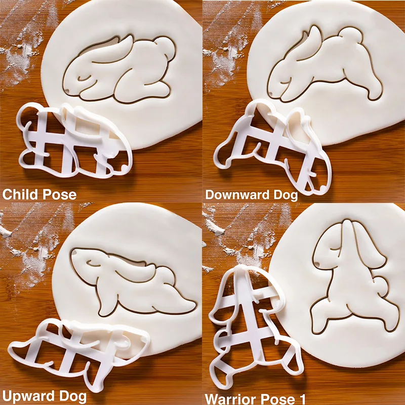 Cartoon Bunny Cookie Cutter Mould Fondant Cake Decorating Happy Easter Party Rabbit Cookie Embosser Mold Kitchen Baking Tools