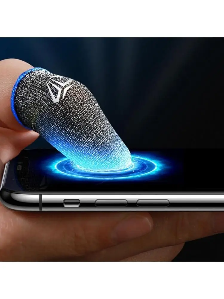 

652F игровой контроллер с защитой от пота, перчатки с рукавами для пальцев, дышащие кончики пальцев