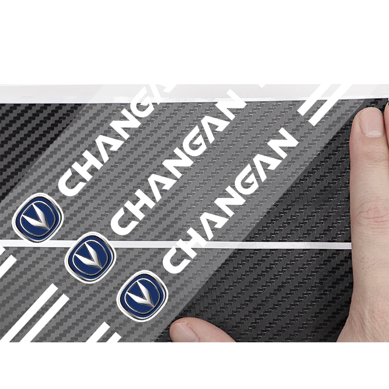 5Pcs Car Logo Threshold Door Sill Protector Anti Scratch For Changan CS75 CS35 Plus CS15 CS95 RAETON CX70 CS55 EADO CX20 Alsvin