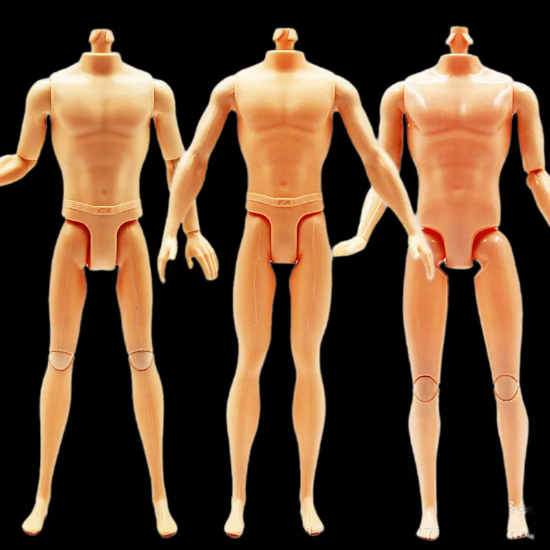 1/6 Boyfriend Heads Movable Joints 30cm Ken Dolls Body Male Prince Naked Nude Man Toy Doll Ken Body DIY Toys For Girls Gifts