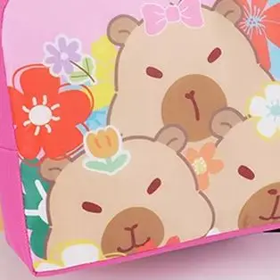 

Cartoon Capybara Lunch Bag Insulated Food Container Portable Thermal Bento Box Bag Multifunctional Kids School Picnic Food Pouch
