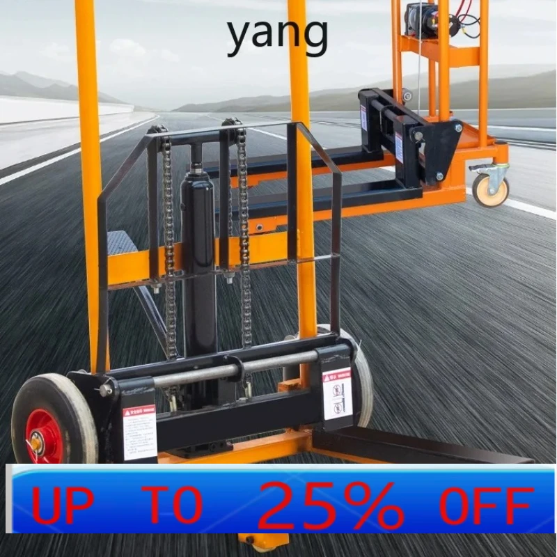 

CX Manual Mini Forklift Household Small Hydraulic Elevator Hand Push Lift Car Stacking Handling Trucks