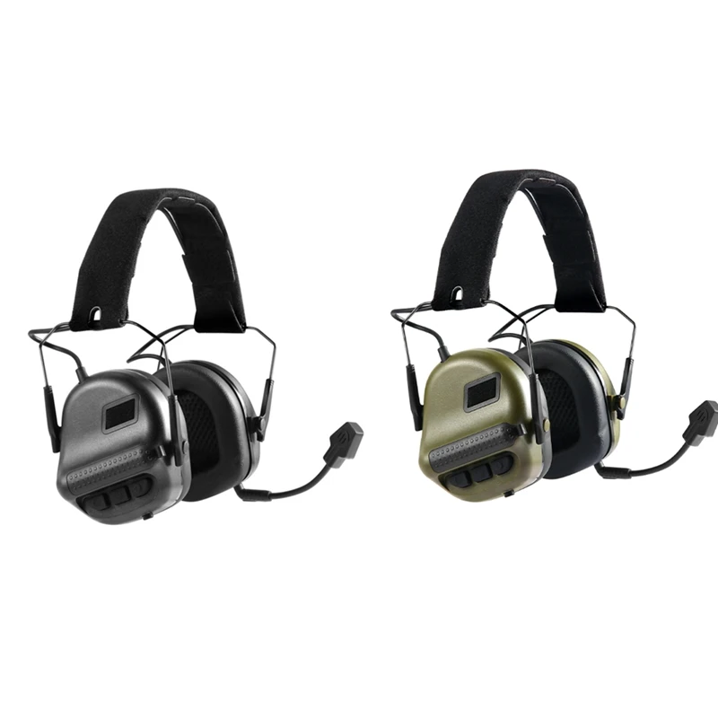 

New Noise Reduction Headphones Head Wearing Version Headset Sound Pickup Hunting Communication