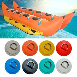 1PC Surfboard Dinghy Boat PVC Patch with Stainless Steel Triangle D Ring Pad/Patch Inflatable Boat Patch Canoe Deck Rigging