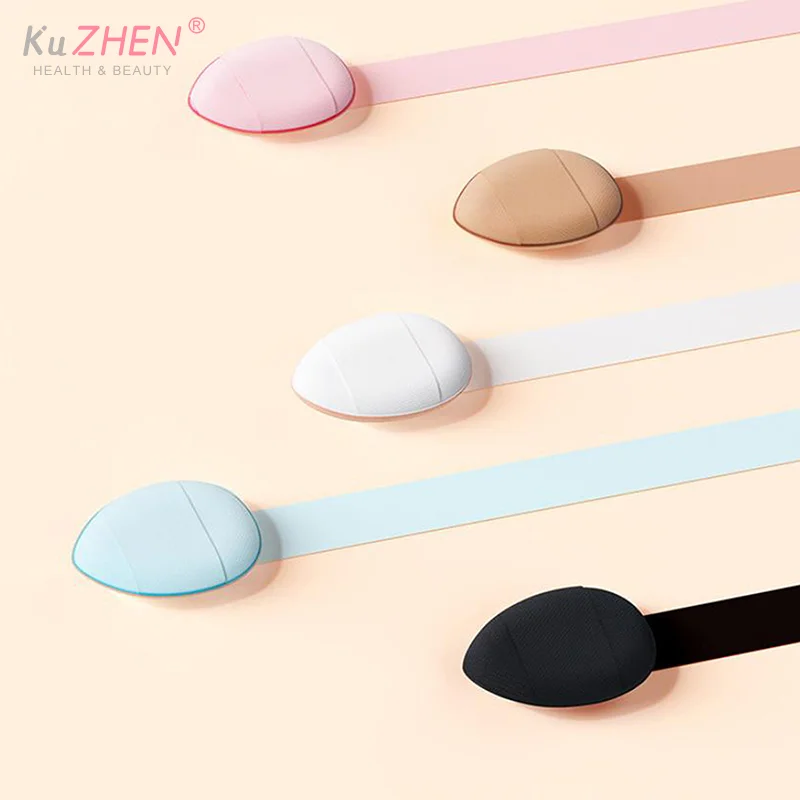 พัฟฟองน้ำแต่งหน้าแบบมินิ 5 ชิ้น ใหม่ สำหรับรองพื้นแบบคุชชั่นขนาดเล็ก คอนซีลเลอร์ บีบีครีม เครื่องสำอาง อุปกรณ์แต่งหน้า