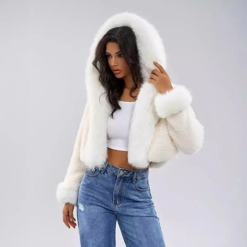 Winter Women's Coats Faux Fur Thick Warm Skinny Soft Comfortable Environmentally Friendly Mink Plush Thickness Women's Clothing