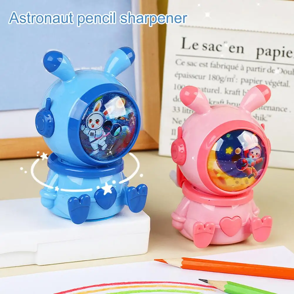 Portable School Sharpener Lightweight Kid Sharpener Non-slip Base Cartoon Hand Manual Sharpener  Quick Sharpening