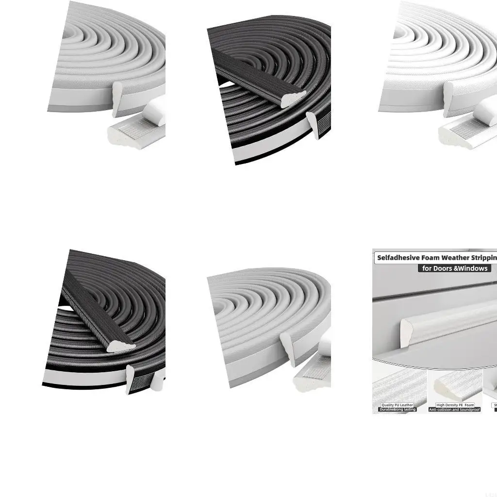 L43A Easyly Install Auto Adhesive Soundproofed Sealing Strips for Sliding Window