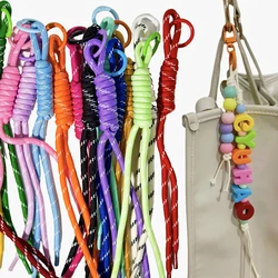Original ins wind multi-color nylon braided rope pendant fashion bag chain decorative lanyard men and women the same daily acces