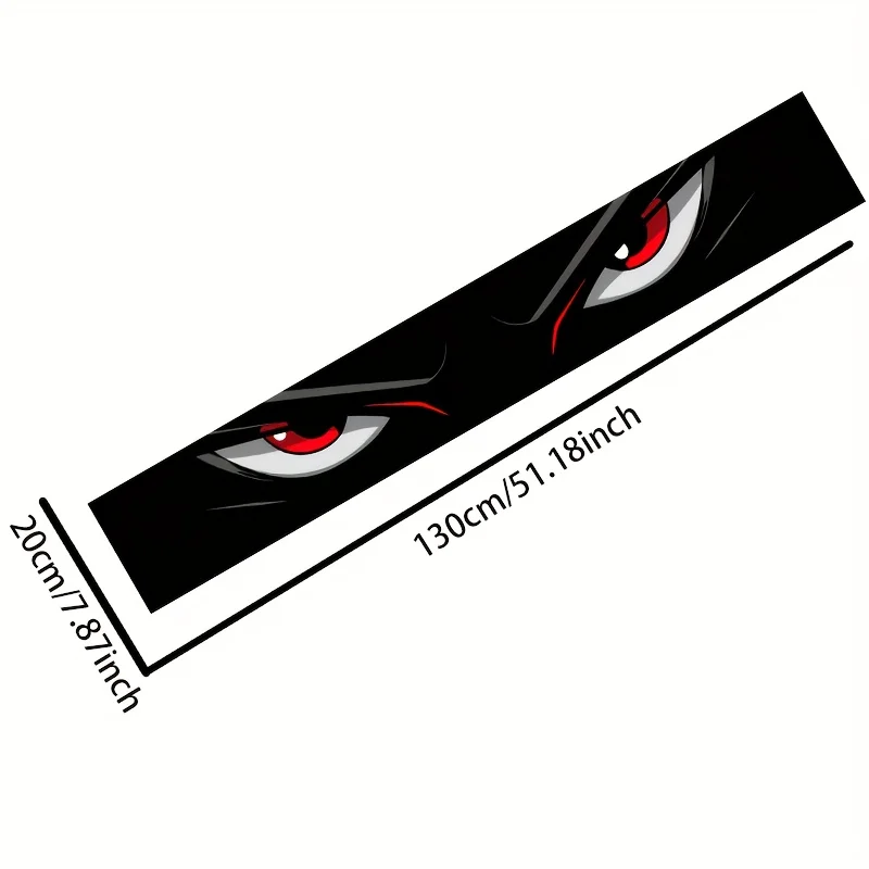 2 packs of B-pillar stickers, 1 pack of eye-catching car front windshield eye stickers, waterproof, scratch-resistant,