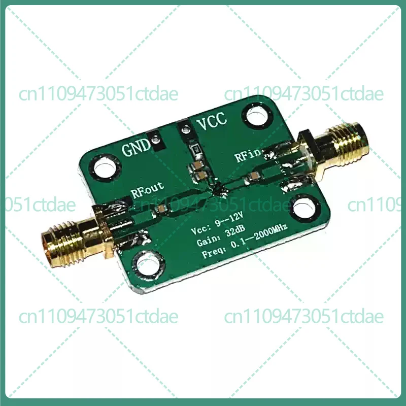 10-50pcs For 0.1-2000MHz 30dB Gain Low Noise RF Broadband Amplifier LNA