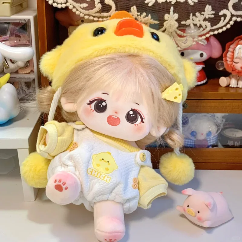 

In Stock Genuine 20cm Cotton Doll With Doll Clothes Kawaii Plush Toy Cute Outfit Change Hobby Collectible Ornament Surprise Gift