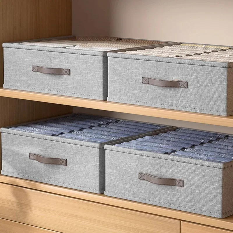 خزانة الملابس التخزين المنظم ملابس داخلية قابلة للطي الجوارب صندوق تخزين قسم الأدراج منظمة منزلية متعددة الوظائف