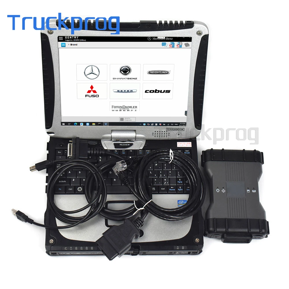 Toughbook cf19 CF53 for Benz C6 VXDIAG MB STAR diagnostic tool scanner SD Connect C6 DOIP pk mb sd c4 c5 with xentry das wis epc