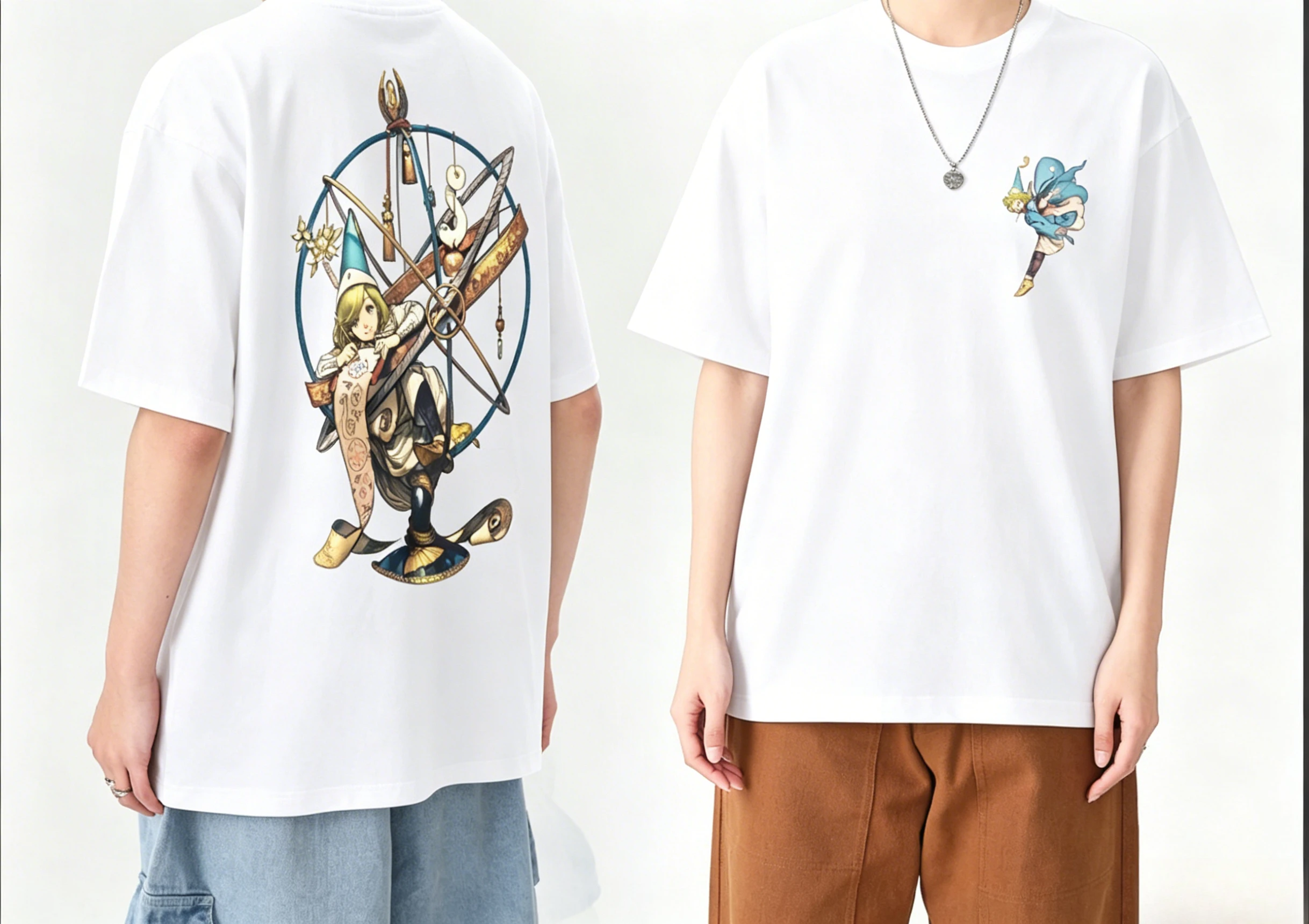 Japanese anime Witch Hat Atelier T-shirt Men's Women The Versatile Cocoa Short-Sleeved Cotton Shirt 2026 Summer New Streetwear