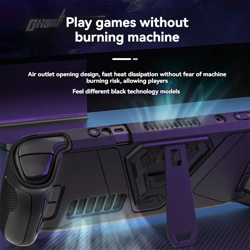 Suitable for Steam Deck/oled Console Protective Case Alloy Folding Bracket with Anti-drop Portability