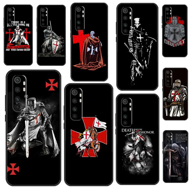 Christian Templar Knights warrior Case For Xiaomi Mi 11 Lite Ultra 9T 10T 11T Pro POCO X3 Pro M3 F3 Phone Cover Shell