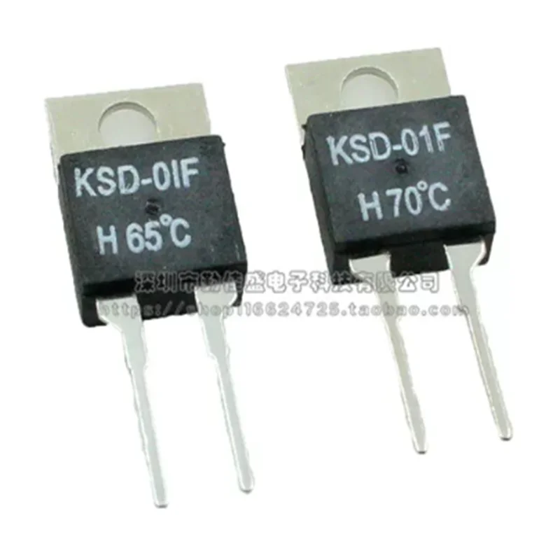 5PCS KSD-01F JUC-31F 40 50 60 70 80 90 100 150 DegC NC Normally Closed NO Normally Open Thermal Switch Temperature Sensor