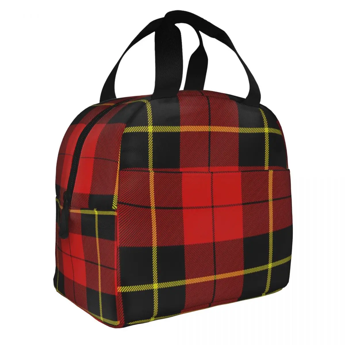 WALLACE TARTAN Lunch Bento Bags Portable Aluminum Foil thickened Thermal Cloth Lunch Bag for Women Men Boy