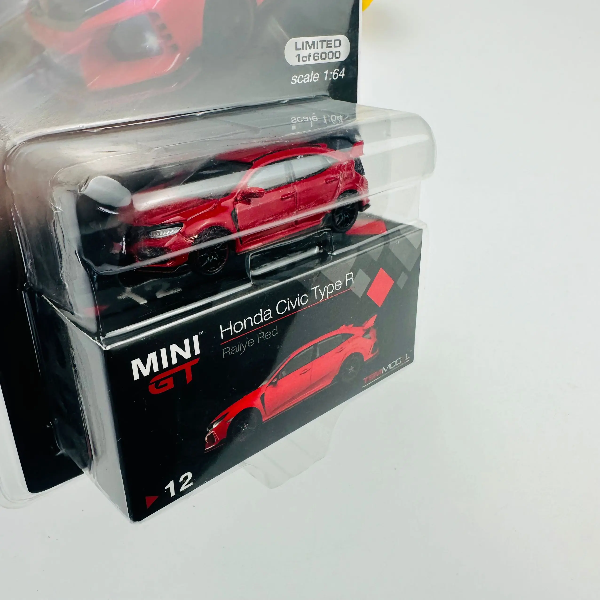 TSM Mini Gt 1/64 Minigt 12 Civic type R (FK8) Red MJ Die-cast Alloy Car Model Collection