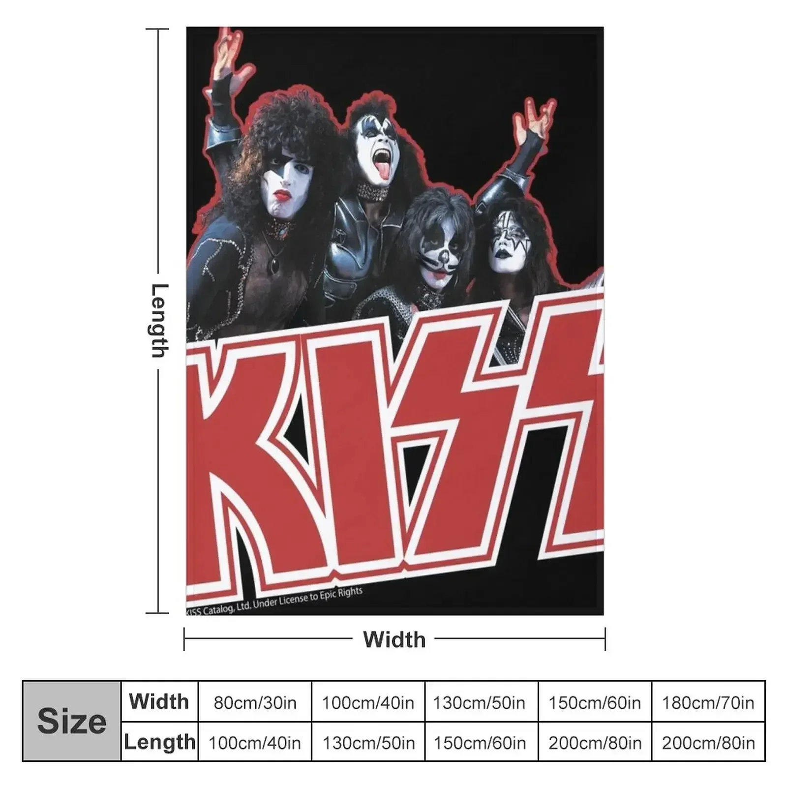 KISS Demon, Starchild, Spaceman and Catman Throw Blanket Thermal for babies Blankets